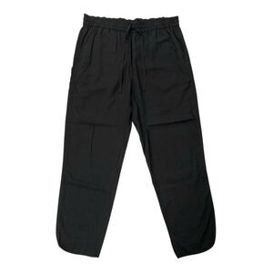 Madewell Pants Womens Medium Black Tapered Woven Comfort Casual Work Office